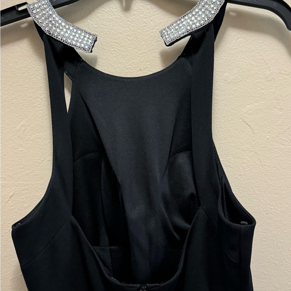 Long black evening gown